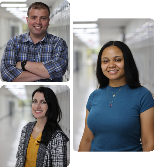 A collage of three HSA Teachers.